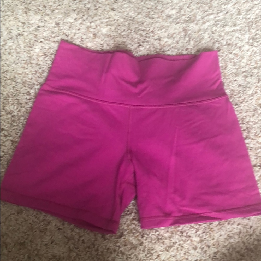 Lulu lemon shorts,  hot pink, size 10